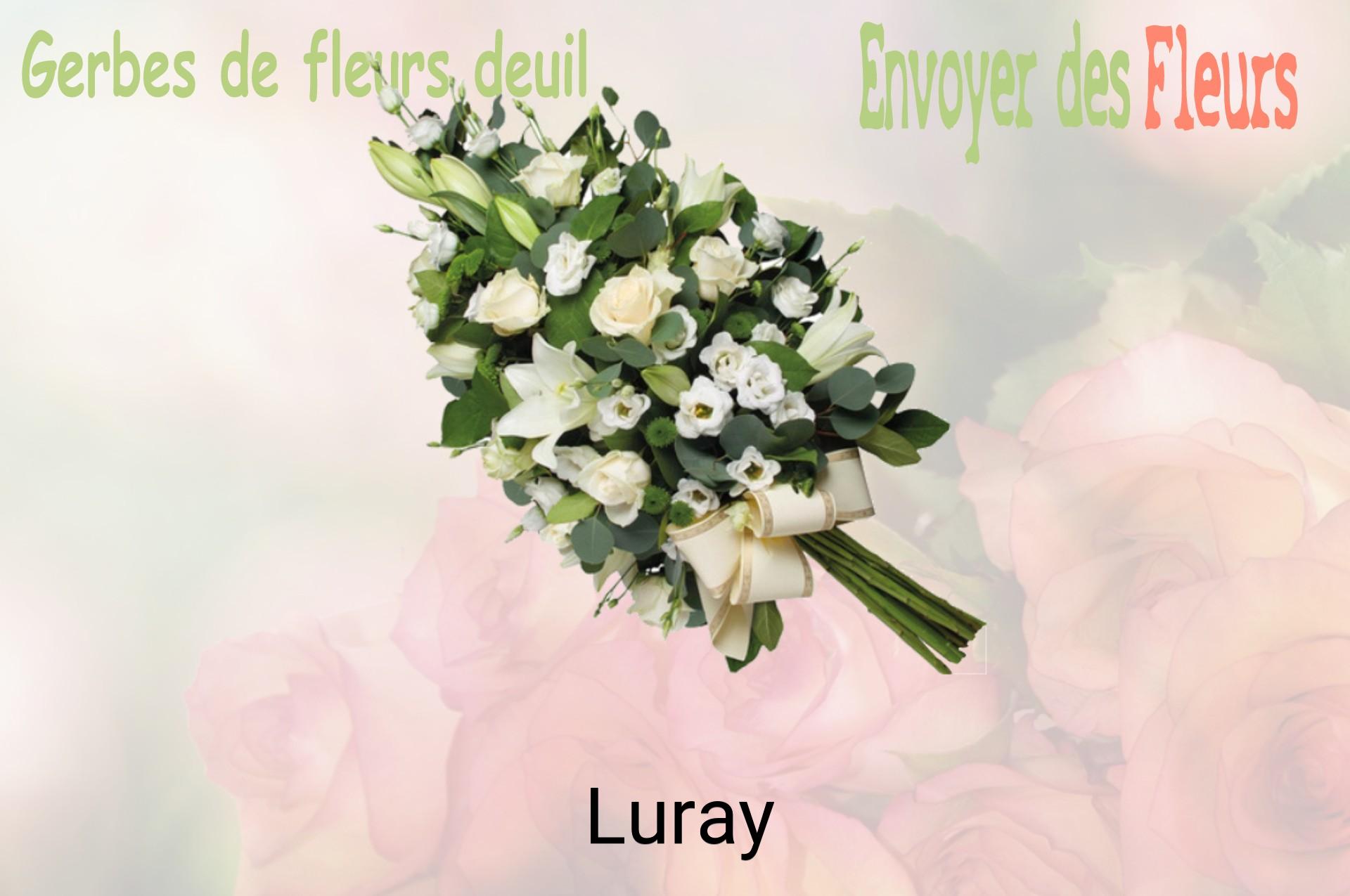 Gerbe de fleurs de deuil livrée à Luray